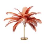 KARE Table Lamp Feather Palm Rusty Red 60cm (9)