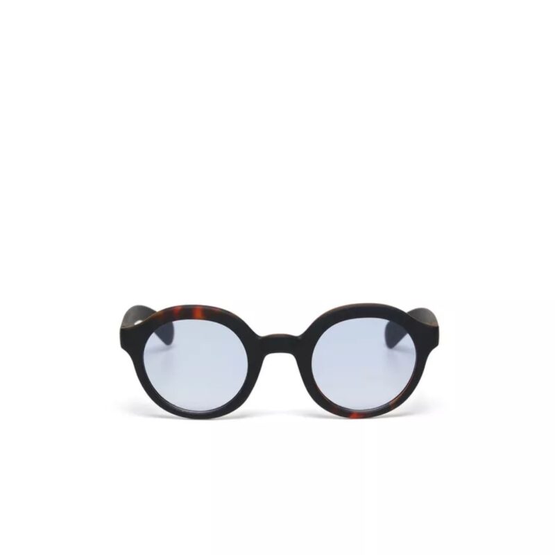 LAURO ROUND Black & Havana (blue lens) OK031B3H-BL (6)