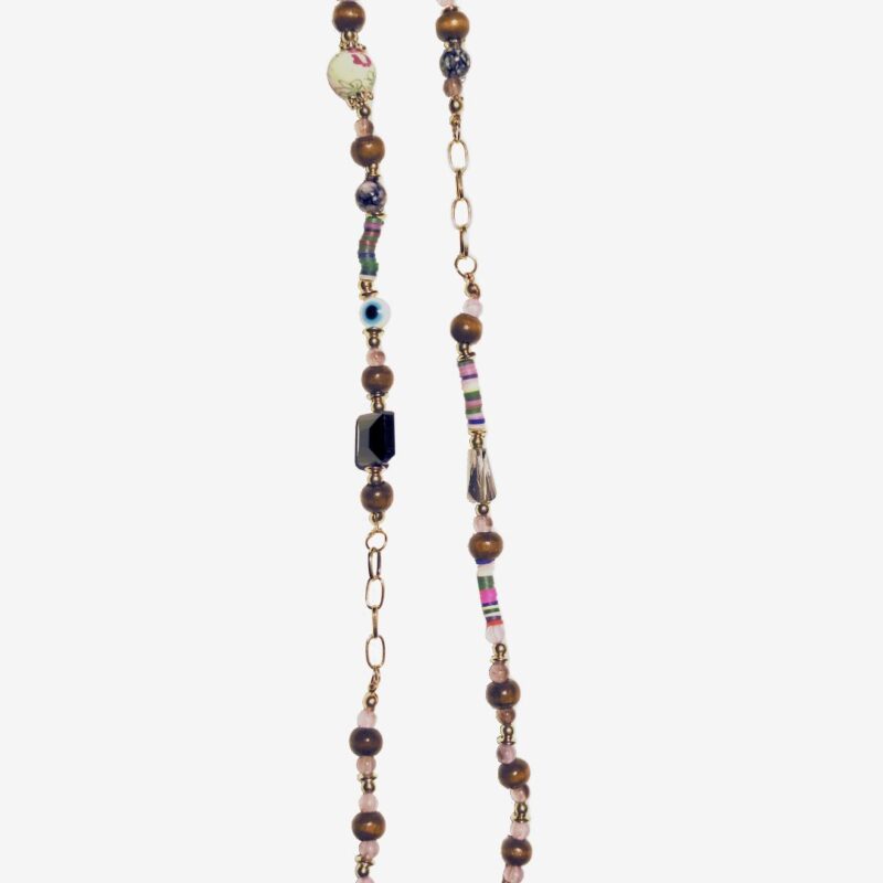 Okkia Glasses Chain Black Square