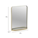 Wall Mirror Goldy 46x10x60 (1)