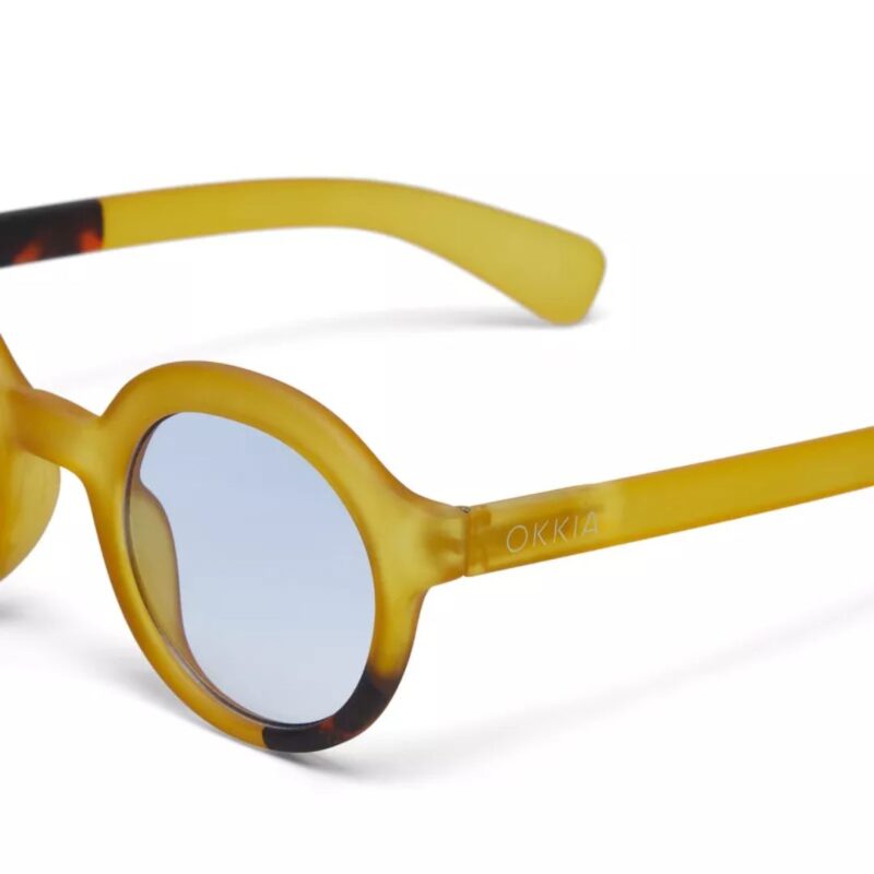 Okkia Sunglasses Lauro Round Havana Yellow Blue - Image 6