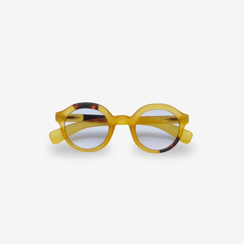 Okkia Sunglasses Lauro Round Havana Yellow Blue - Image 1