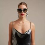 Okkia Monica Yuvarlak Yeşil Güneş Gözlüğü - Resim 2