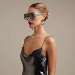 Okkia Monica Yuvarlak Yeşil Güneş Gözlüğü - Resim 4