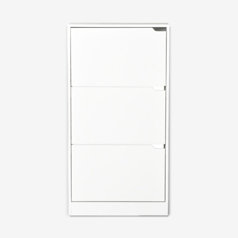 Shoe Cabinet Bella White 60x24x115cm