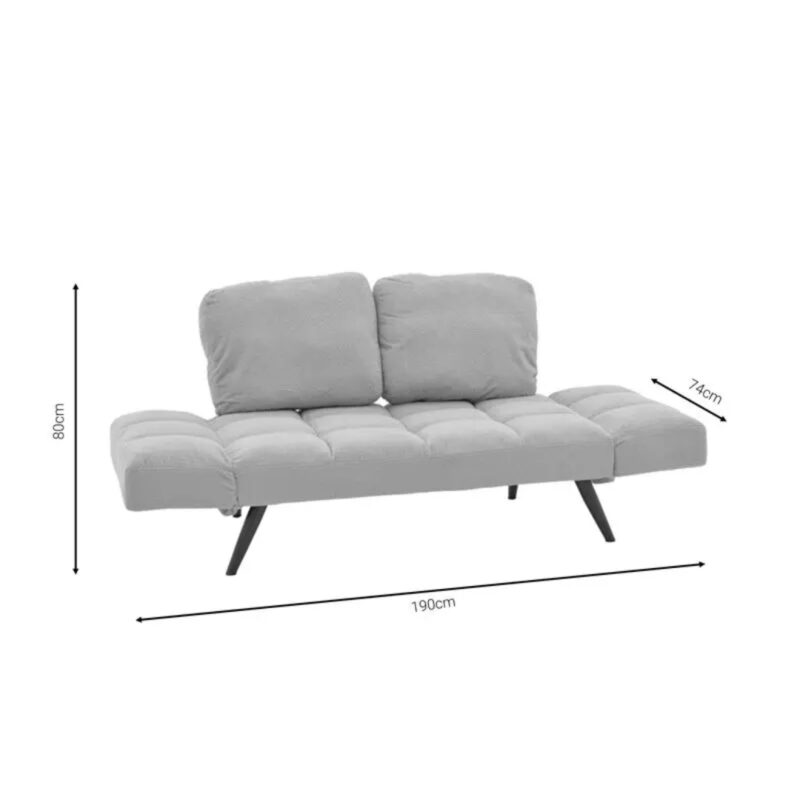 Sofa Jason Gray 190x80x74cm