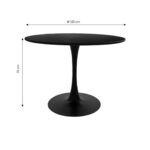 Table Dada Marble Black ∅120x75cm