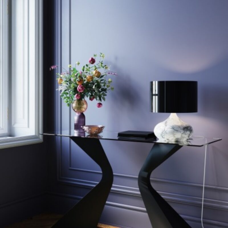 Kare console gloria black 140x81cm (8)