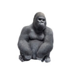 KARE Deco Figure Monkey Gorilla Side Medium Black