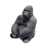 Deco Figure Monkey Gorilla Side Medium Black - Image 4