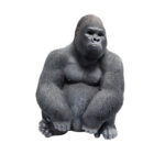 Deco Figure Monkey Gorilla Side Medium Black - Image 5
