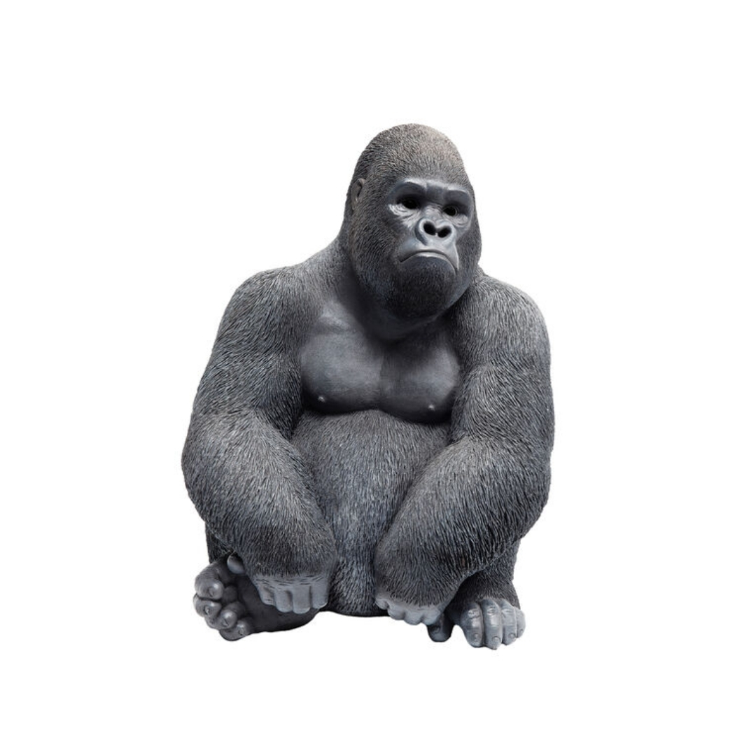 KARE Deco Figure Monkey Gorilla Side Medium Black – Smart Living