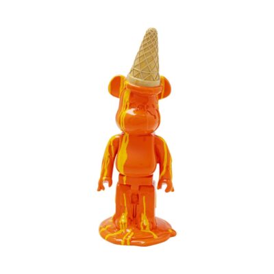 KARE Deco Figurine Gelato Bear Orange 40cm