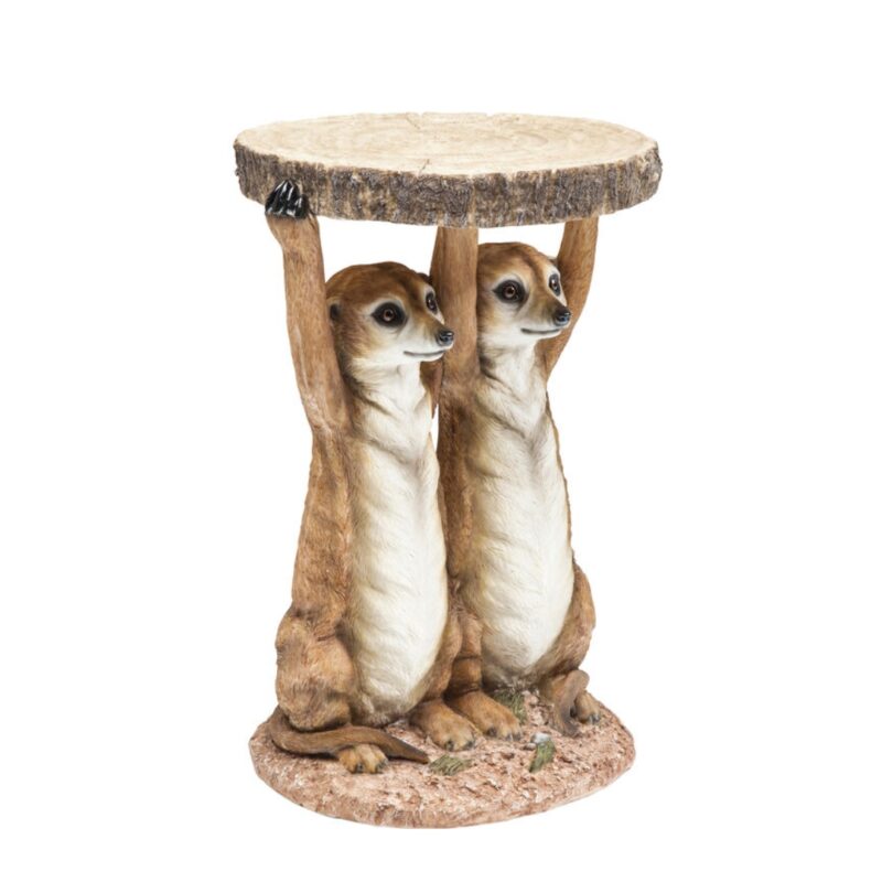 Kare Side Table Animal Meerkat Sisters Ø33cm (5)