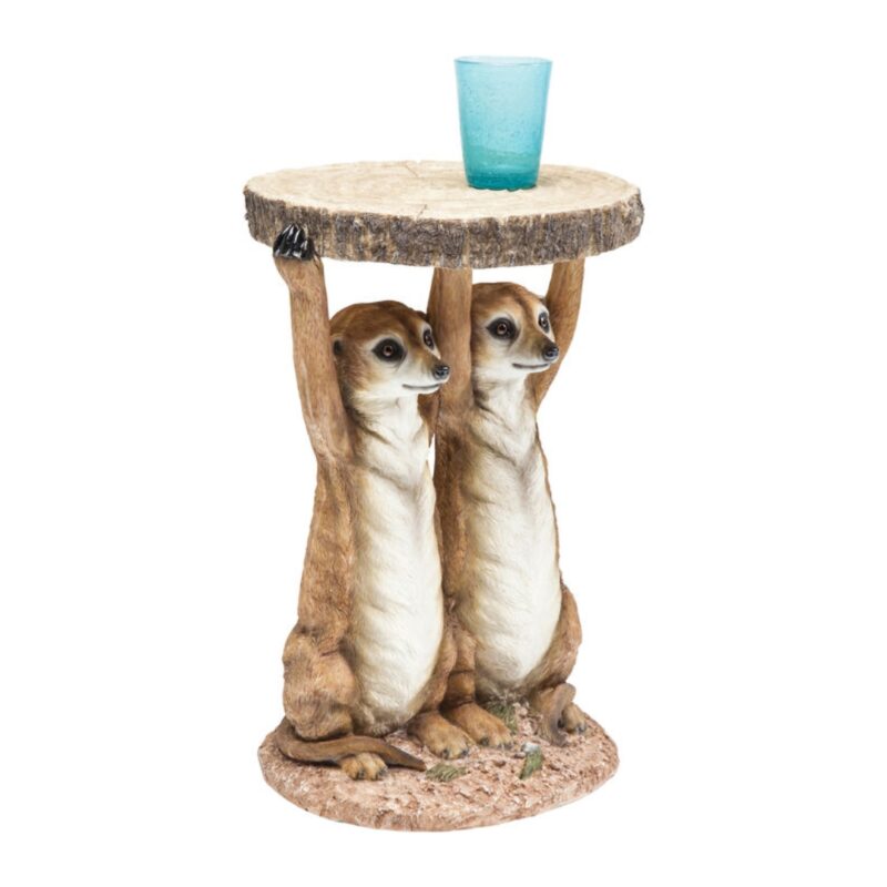Kare Side Table Animal Meerkat Sisters Ø33cm (6)