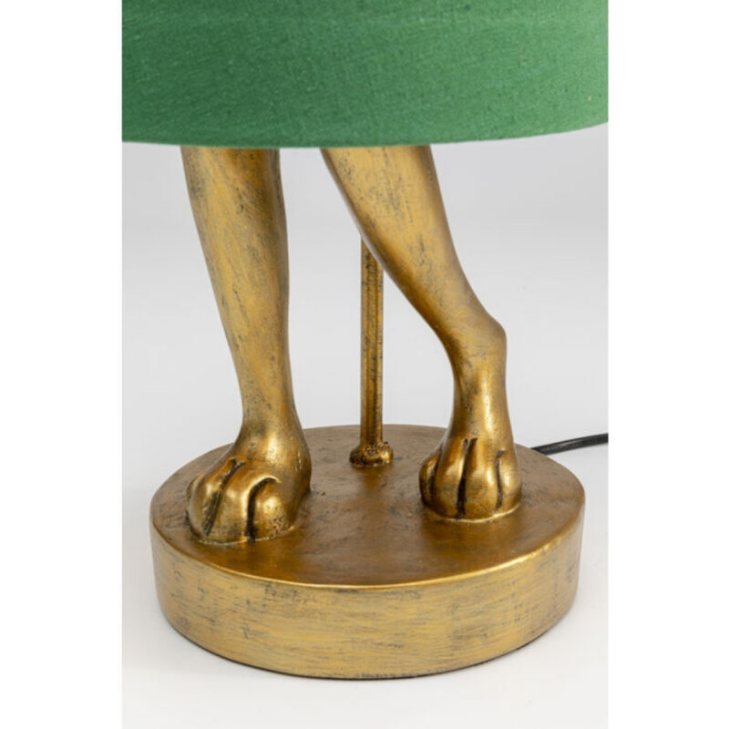 Kare Table Lamp Animal Rabbit Gold Green 68cm (10)