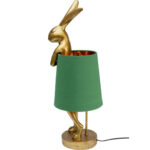 Kare Table Lamp Animal Rabbit Gold Green 68cm (6)
