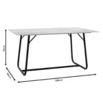 Table Rens Gray 150x90x75cm (7)