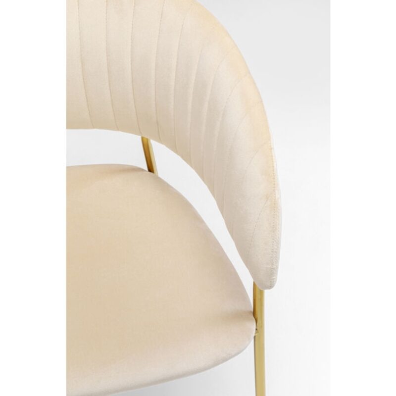 KARE Chair with Armrest Belle Velvet Cream (2_Set) (12)