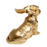 Kare Deco Figurine Coiffed Dog Gold 52cm (4)