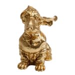 Kare Deco Figurine Coiffed Dog Gold 52cm (6)