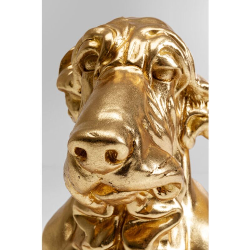 Kare Deco Figurine Coiffed Dog Gold 52cm (7)