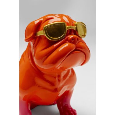 KARE Deco Figurine Fashion Dog Orange 17cm (7)