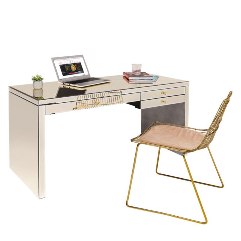 Kare Desk Luxury Pearl 140x60cm (7)