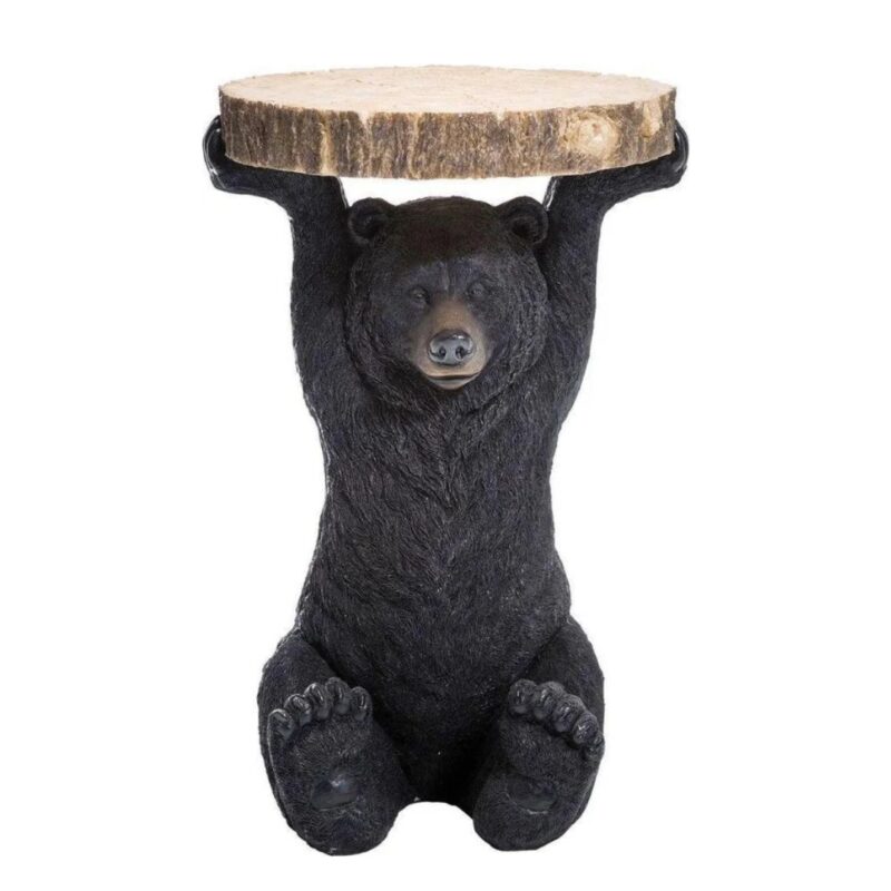 KARE Side Table Animal Bear Ø33cm