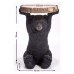 Kare Side Table Animal Bear Ø33cm (9)