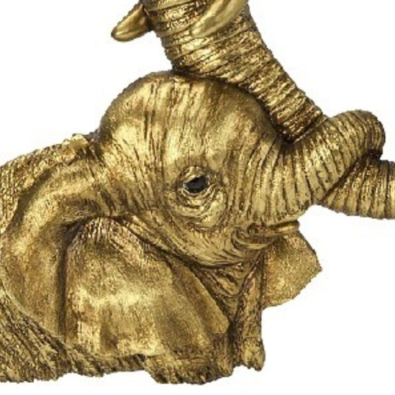 Kare Wall Decoration Elephants Love Gold 60x77cm (2)