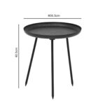 Side Table Felicita Black ∅36.5x40.5cm (3)