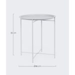Side Table Wissant White Ø46 (4)