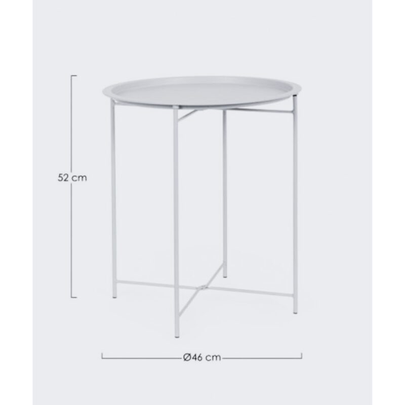 Side Table Wissant White Ø46 (4)