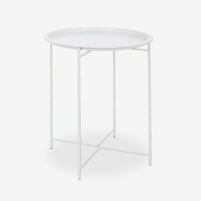 Side Table Wissant White Ø46