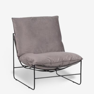 Armchair chloe gray 77x90x83cm