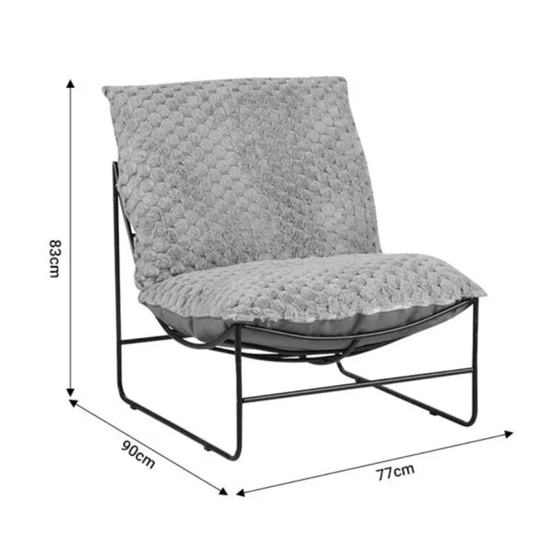 Armchair Chloe Gray 77x90x83cm (7)