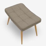 Armchair Lucy Beige With Stool (5)