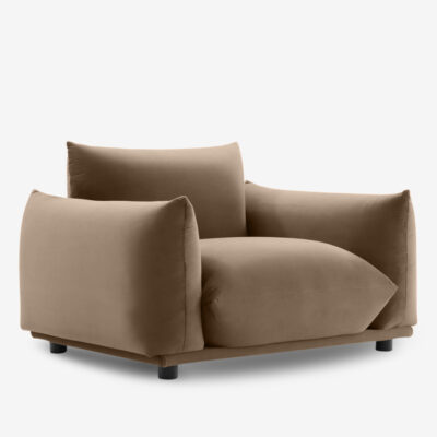 Armchair Marsilya Taupe 120x70x96cm