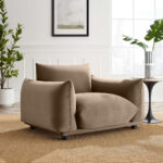 Armchair Marsilya Taupe 120x70x96cm 2