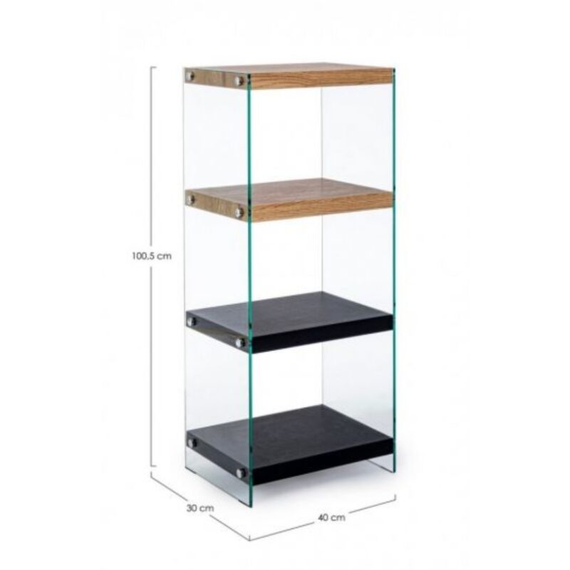 Bookcase Line Glass 40x30x100.5cm (6)