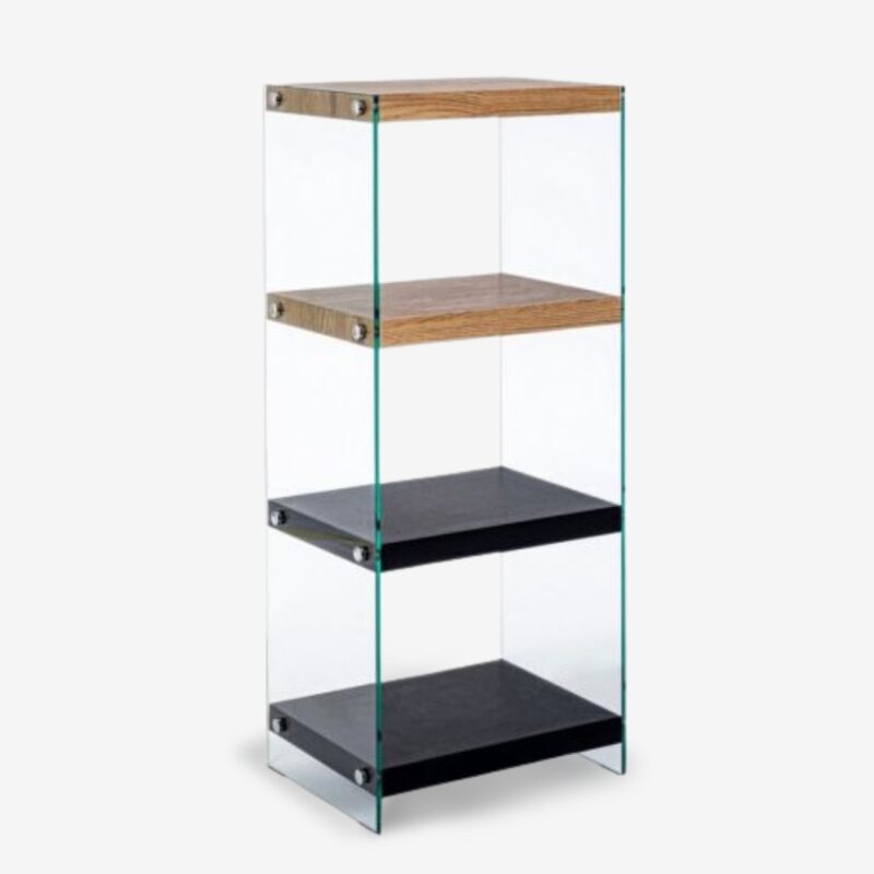Bookcase Line Glass 40x30x100.5cm