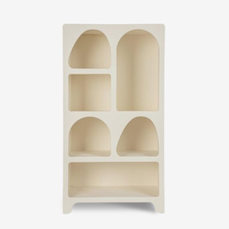 Bookcase Rect White 56x36x105.5cm (2)