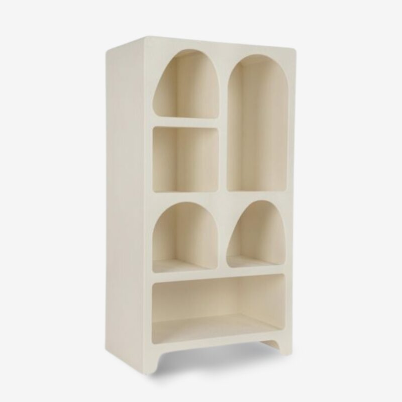 Bookcase Rect White 56x36x105.5cm