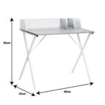 Desk Zervan Natural White 90x50x85cm (4)