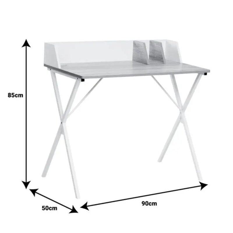 Desk Zervan Natural White 90x50x85cm (4)