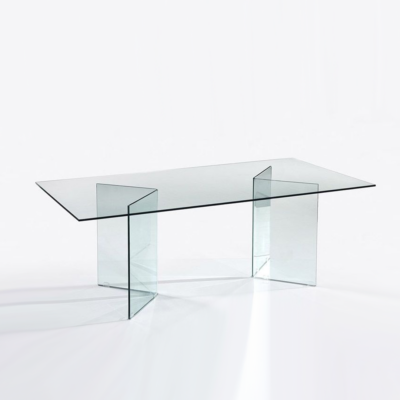 Glass Dining Table Iride 180x90cm