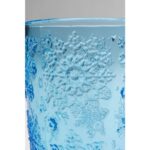 Kare Water Glass Ice Flowers Blue (3)