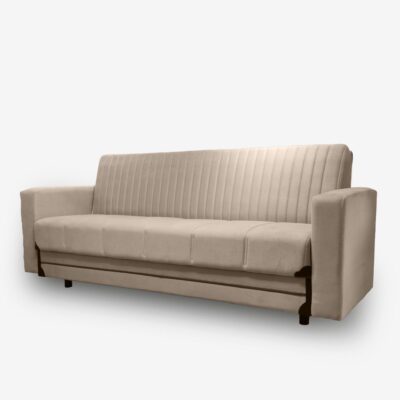 Sofa Bed Santana Beige Velvet 210х80х75cm