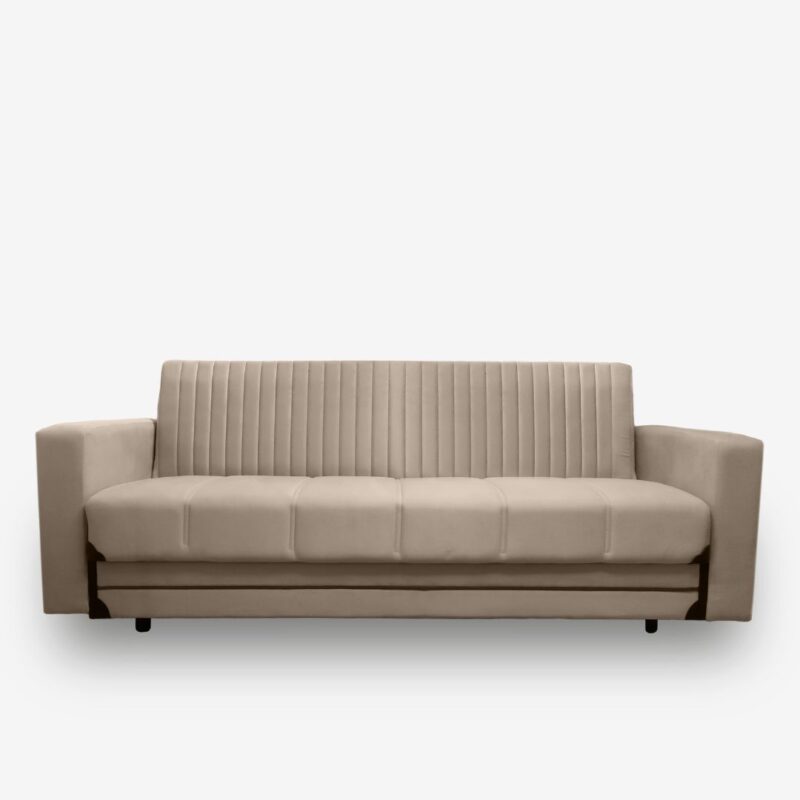 Sofa Bed Santana Beige Velvet 210х80х75cm (3)